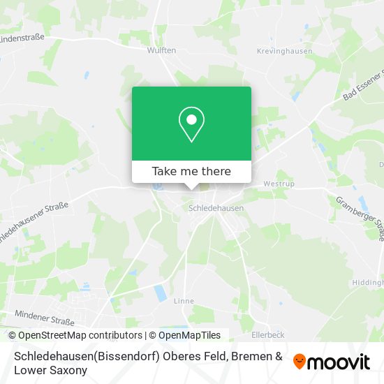 Schledehausen(Bissendorf) Oberes Feld map