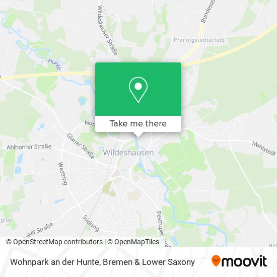 Wohnpark an der Hunte map