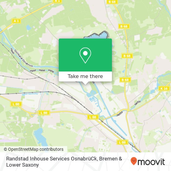 Карта Randstad Inhouse Services OsnabrüCk