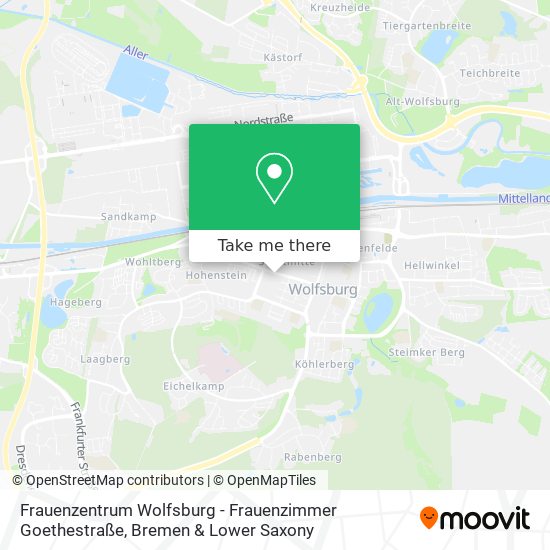 Frauenzentrum Wolfsburg - Frauenzimmer Goethestraße map