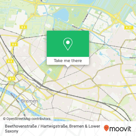 Карта Beethovenstraße / Hartwigstraße