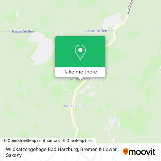 Wildkatzengehege Bad Harzburg map
