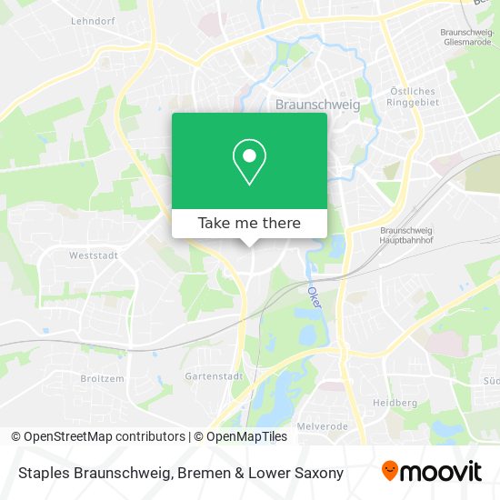 Staples Braunschweig map