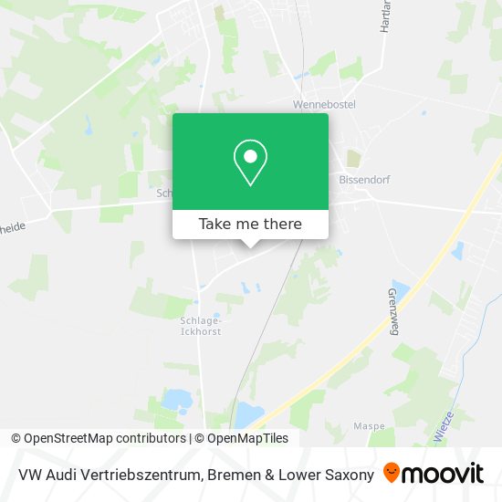 VW Audi Vertriebszentrum map