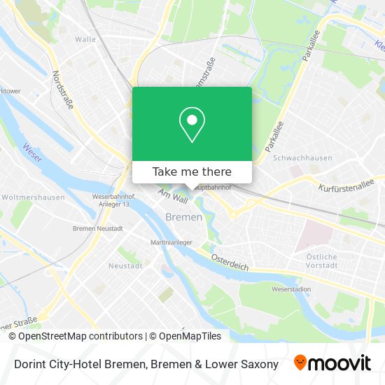 Карта Dorint City-Hotel Bremen