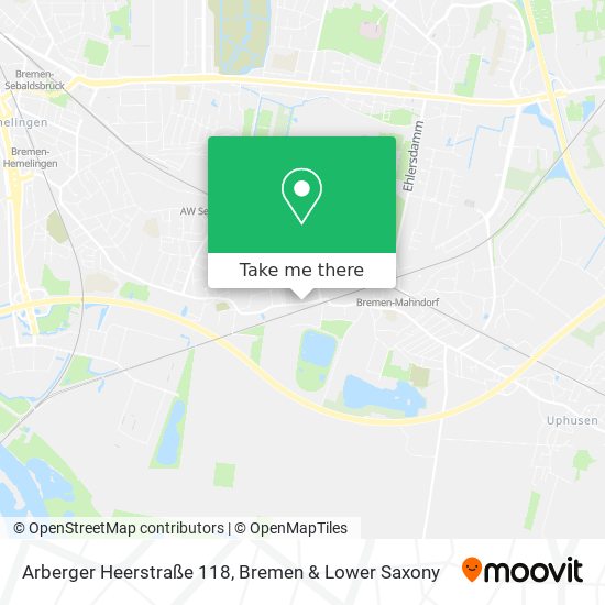 Arberger Heerstraße 118 map