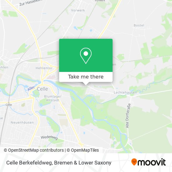 Celle Berkefeldweg map