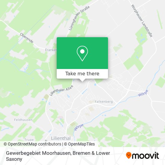Gewerbegebiet Moorhausen map