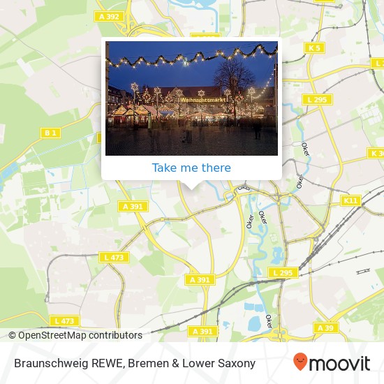 Braunschweig REWE map