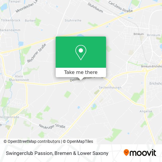 Swingerclub Passion map