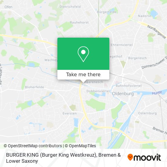 Карта BURGER KING (Burger King Westkreuz)
