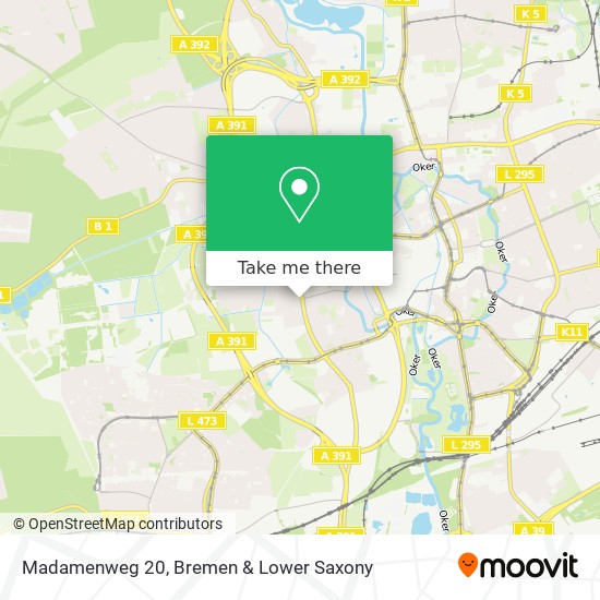 Madamenweg 20 map