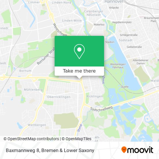 Baxmannweg 8 map