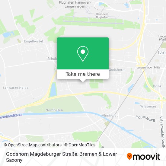 Godshorn Magdeburger Straße map