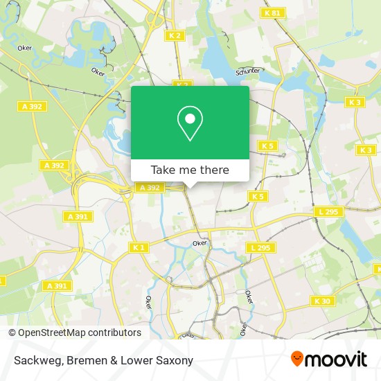 Sackweg map