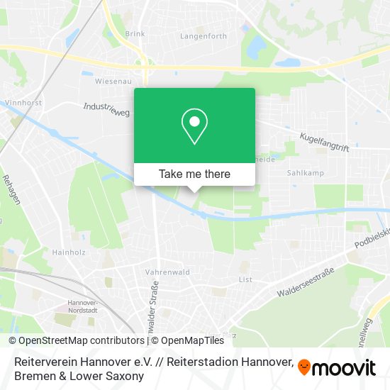 Reiterverein Hannover e.V. // Reiterstadion Hannover map