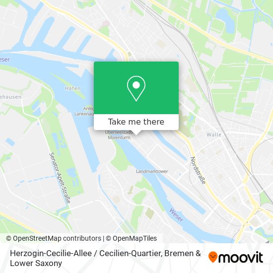 Herzogin-Cecilie-Allee / Cecilien-Quartier map