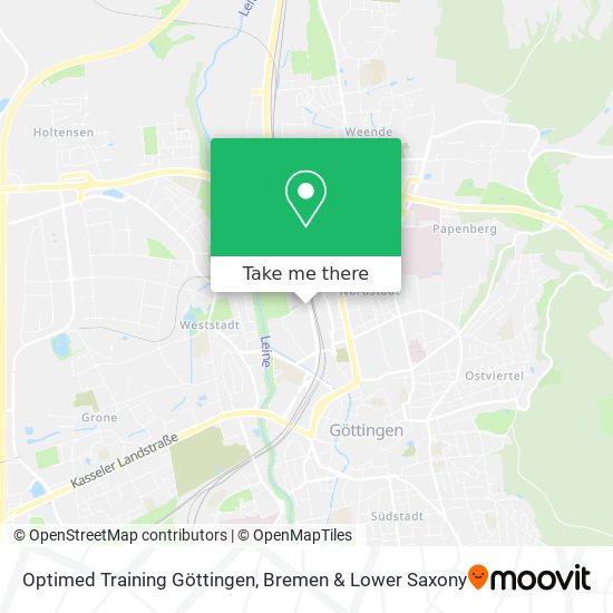 Optimed Training Göttingen map
