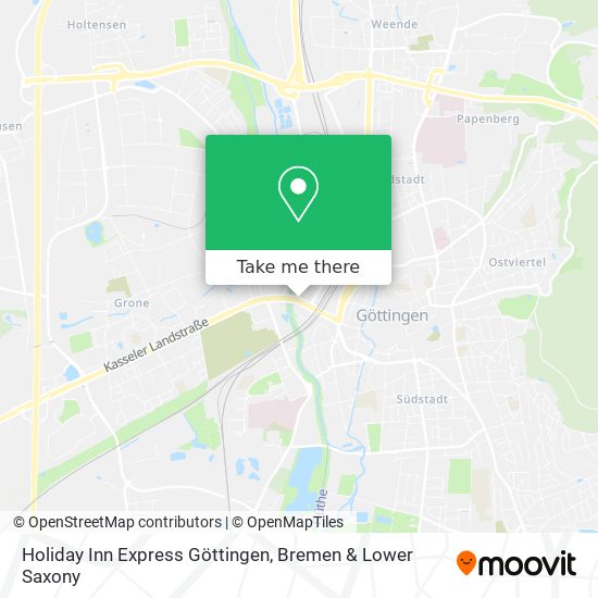 Holiday Inn Express Göttingen map