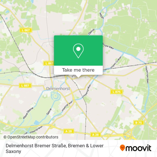 Карта Delmenhorst Bremer Straße