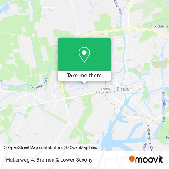 Hukerweg 4 map