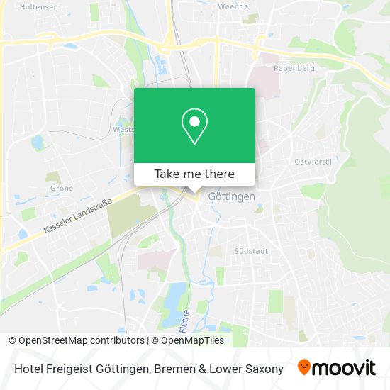 Hotel Freigeist Göttingen map