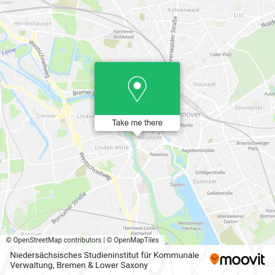 Карта Niedersächsisches Studieninstitut für Kommunale Verwaltung