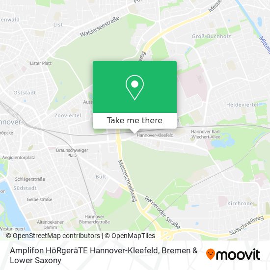 Amplifon HöRgeräTE Hannover-Kleefeld map