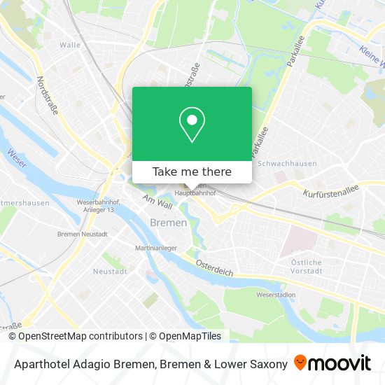 Карта Aparthotel Adagio Bremen