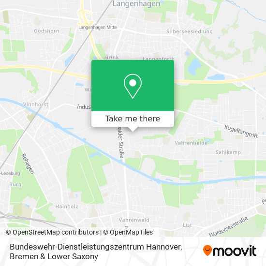 Bundeswehr-Dienstleistungszentrum Hannover map