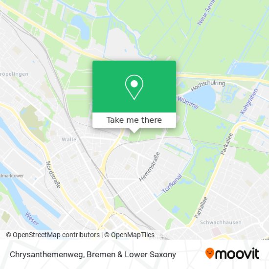 Chrysanthemenweg map