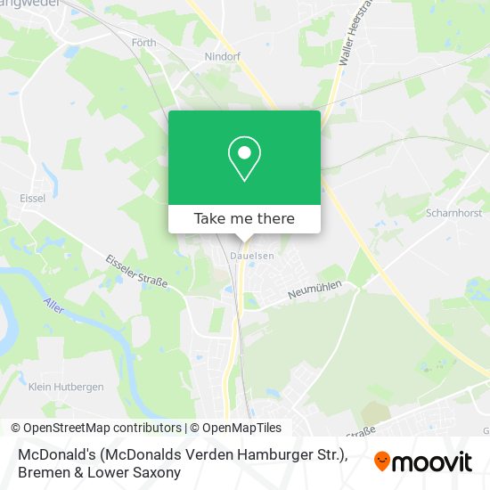 McDonald's (McDonalds Verden Hamburger Str.) map