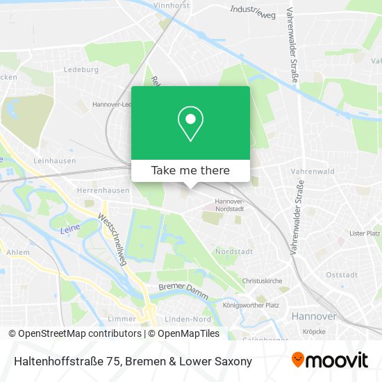 Haltenhoffstraße 75 map