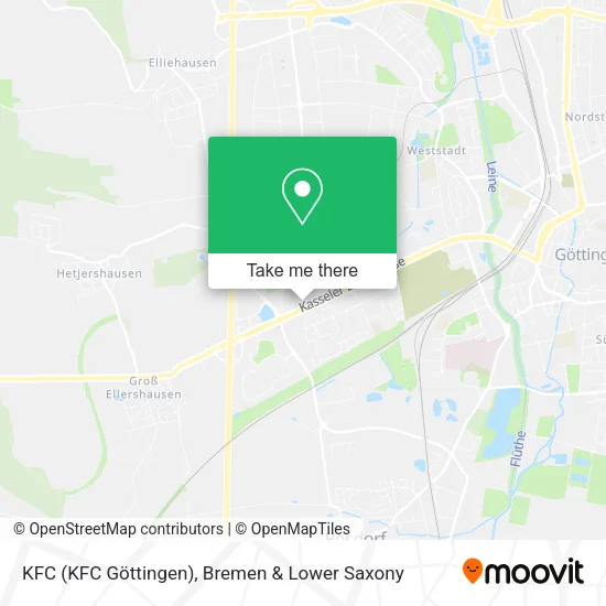 KFC (KFC Göttingen) map