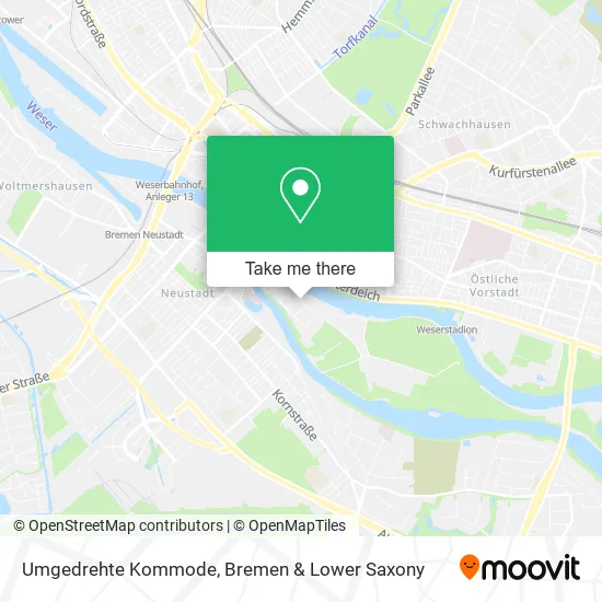 Карта Umgedrehte Kommode