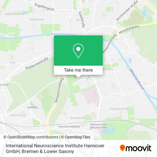 International Neuroscience Institute Hannover GmbH map
