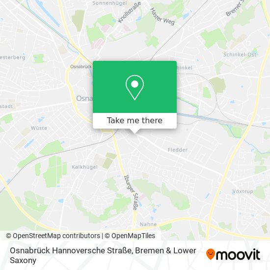 Osnabrück Hannoversche Straße map