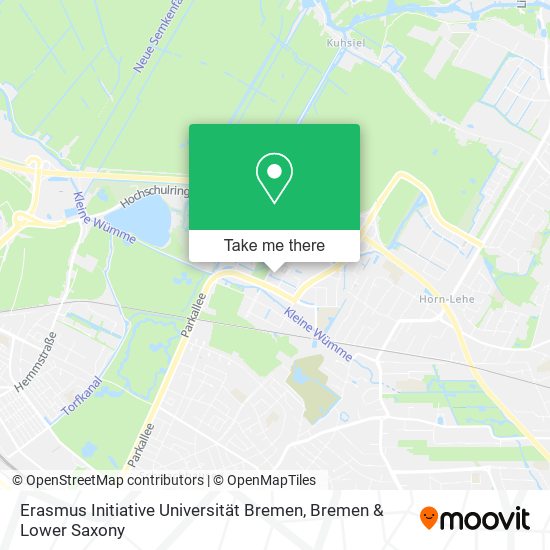 Erasmus Initiative Universität Bremen map