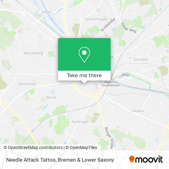 Needle Attack Tattoo map