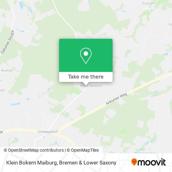 Klein Bokern Maiburg map