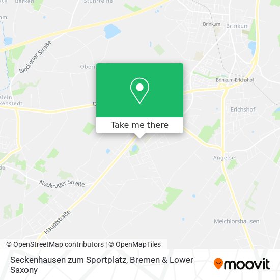 Seckenhausen zum Sportplatz map