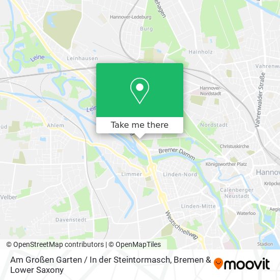Am Großen Garten / In der Steintormasch map