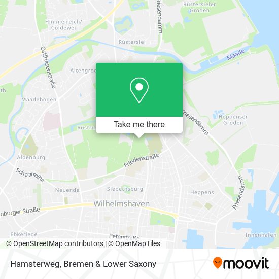Hamsterweg map