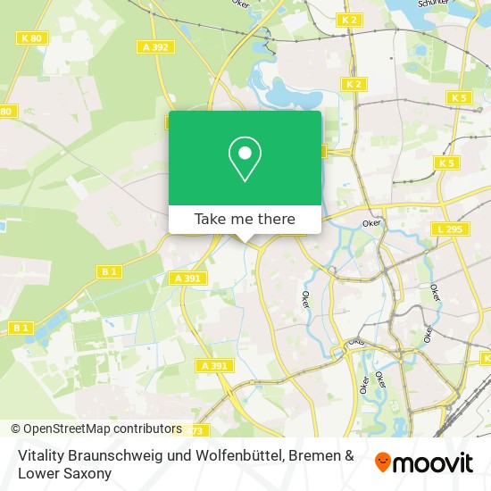 Vitality Braunschweig und Wolfenbüttel map