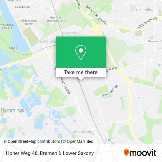 Hoher Weg 48 map