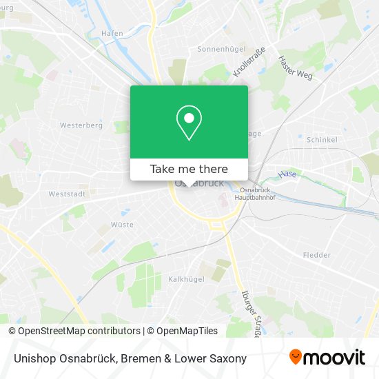 Unishop Osnabrück map