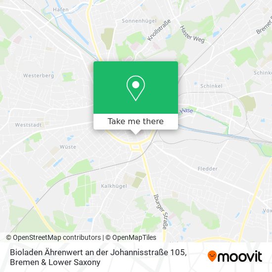 Bioladen Ährenwert an der Johannisstraße 105 map