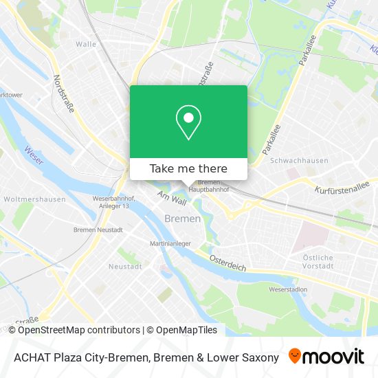 ACHAT Plaza City-Bremen map