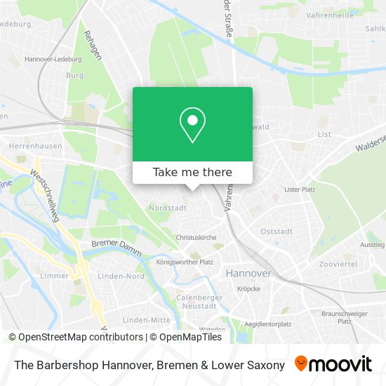 The Barbershop Hannover map