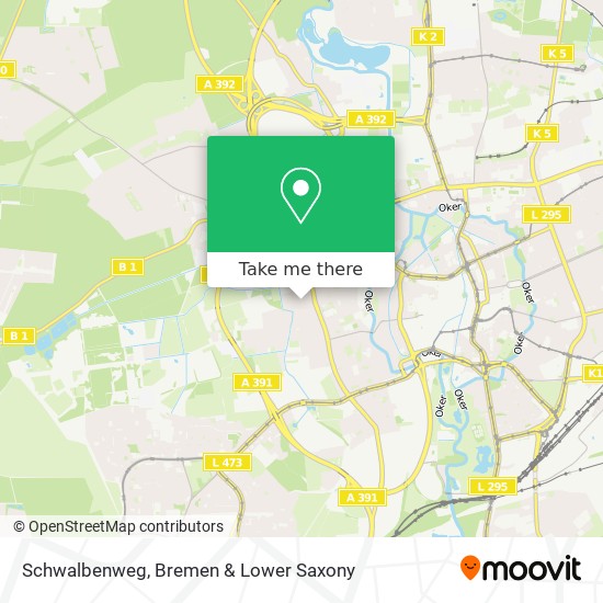 Schwalbenweg map